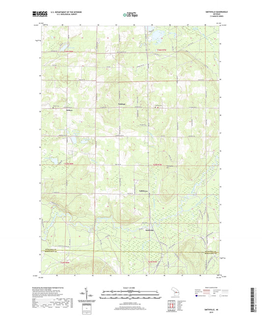 Smithville Michigan US Topo Map Image