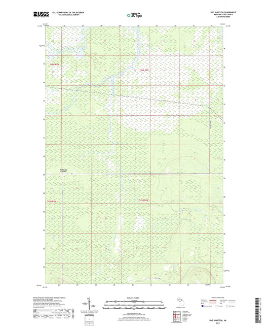 Soo Junction Michigan US Topo Map Image