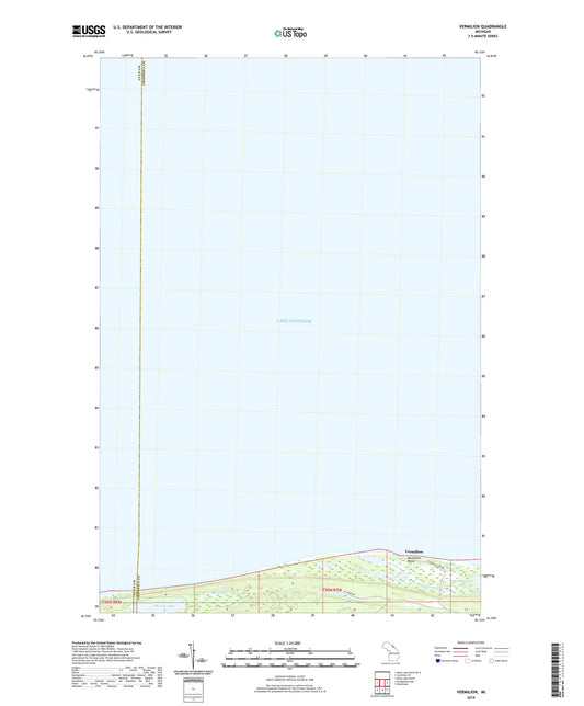 Vermilion Michigan US Topo Map Image