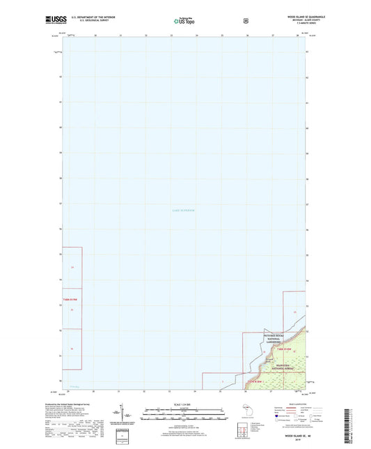 Wood Island SE Michigan US Topo Map Image
