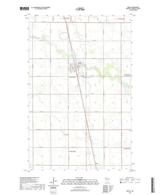 Argyle Minnesota US Topo Map Image