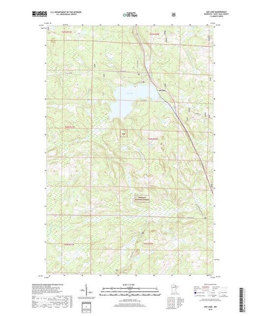 Ash Lake Minnesota US Topo Map Image