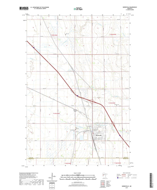 Barnesville Minnesota US Topo Map Image