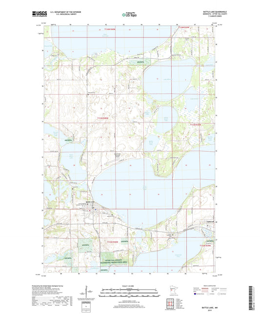 Battle Lake Minnesota US Topo Map Image