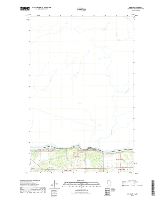 Birchdale Minnesota US Topo Map Image