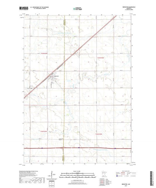 Brewster Minnesota US Topo Map Image