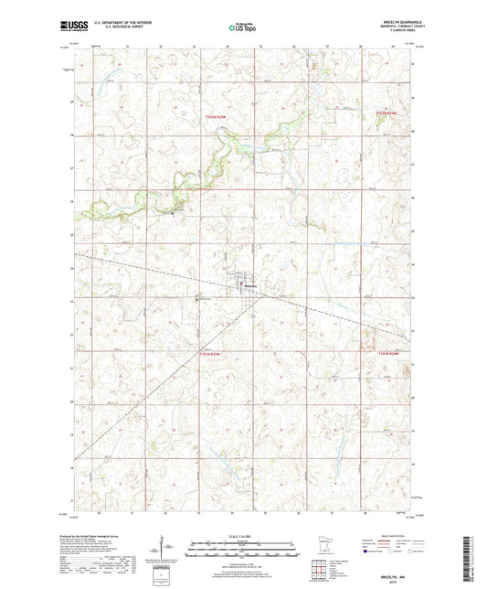 Bricelyn Minnesota US Topo Map Image