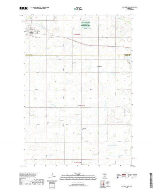 Buffalo Lake Minnesota US Topo Map Image