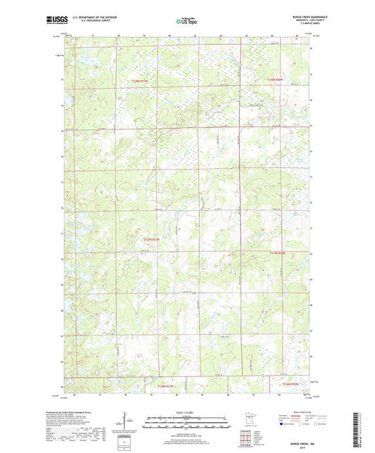 Bungo Creek Minnesota US Topo Map Image