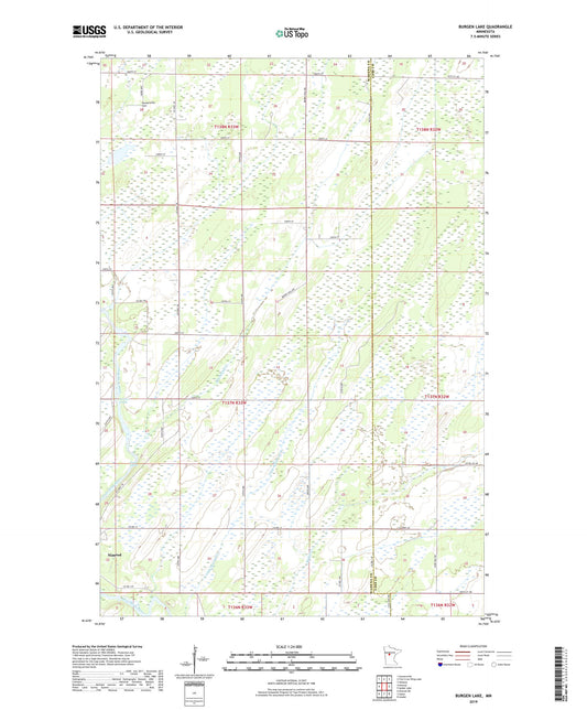 Burgen Lake Minnesota US Topo Map Image