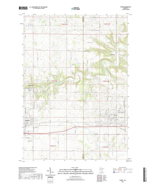 Byron Minnesota US Topo Map Image