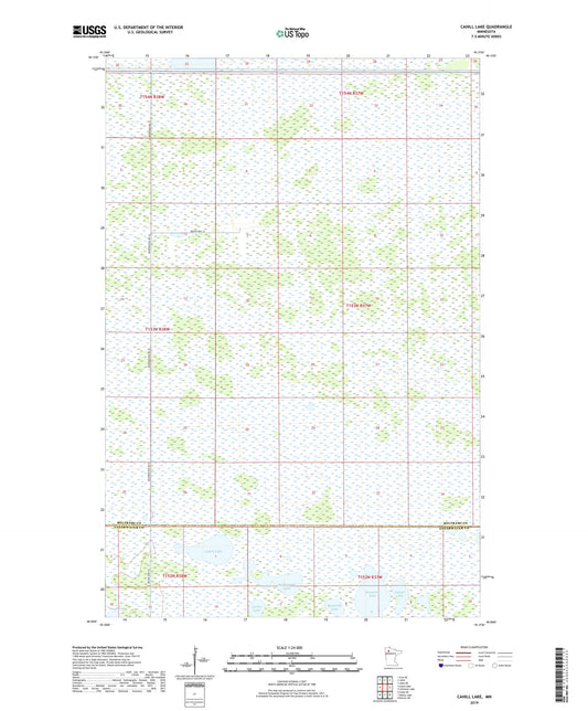 Cahill Lake Minnesota US Topo Map Image