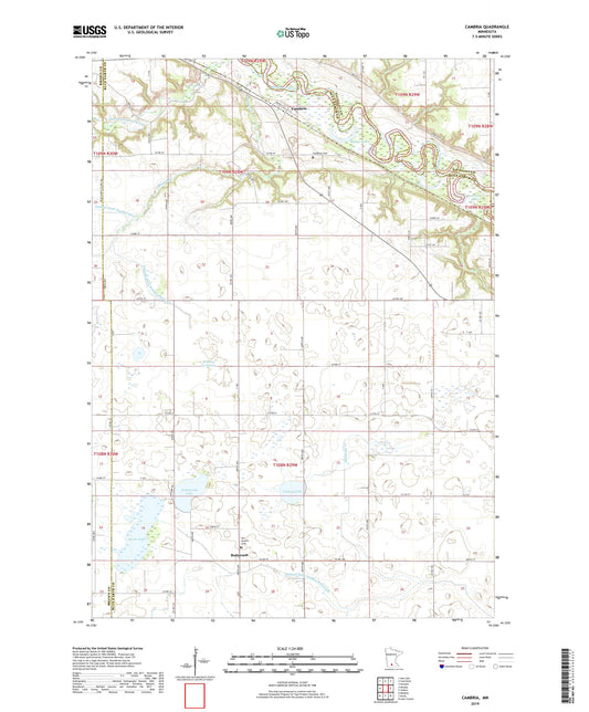 Cambria Minnesota US Topo Map Image