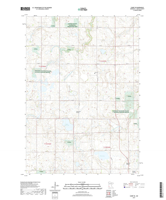 Canby SE Minnesota US Topo Map Image