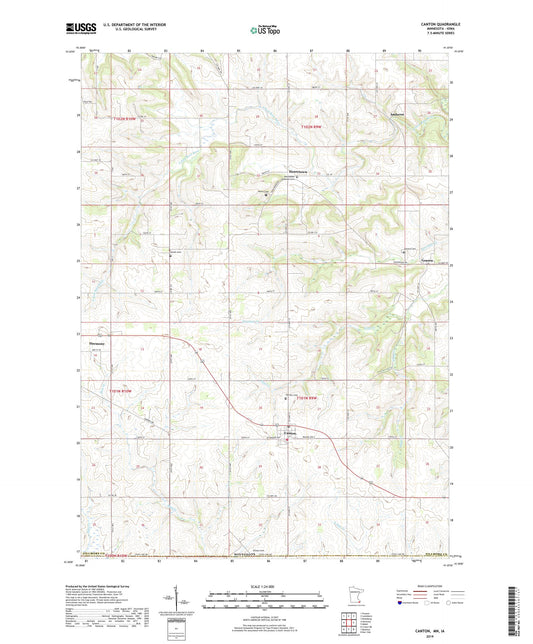 Canton Minnesota US Topo Map Image