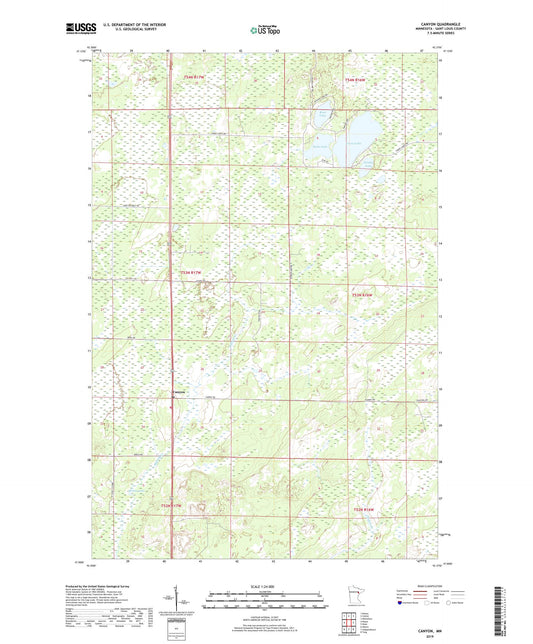 Canyon Minnesota US Topo Map Image