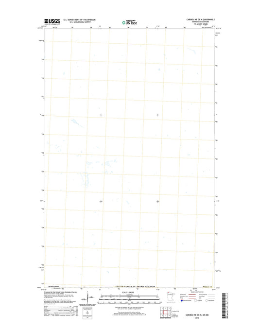Caribou NE OE N Minnesota US Topo Map Image