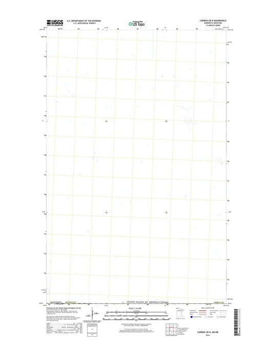 Caribou OE N Minnesota US Topo Map Image