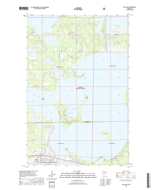 Cass Lake Minnesota US Topo Map Image