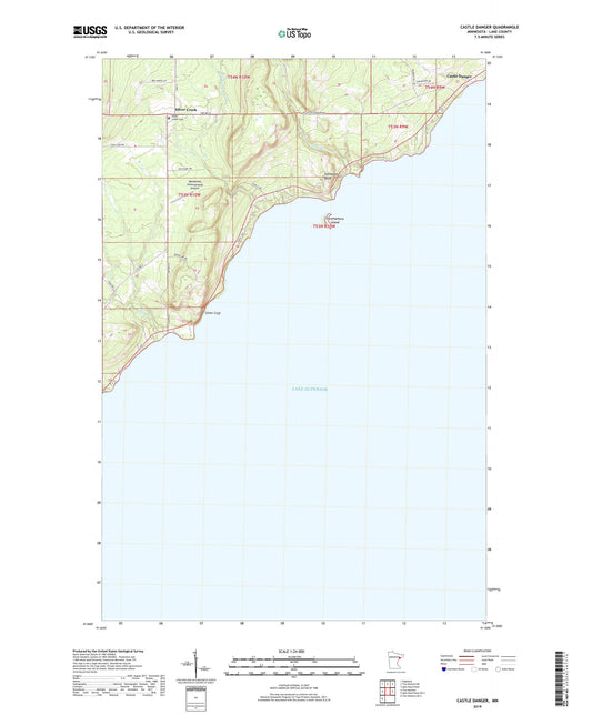 Castle Danger Minnesota US Topo Map Image