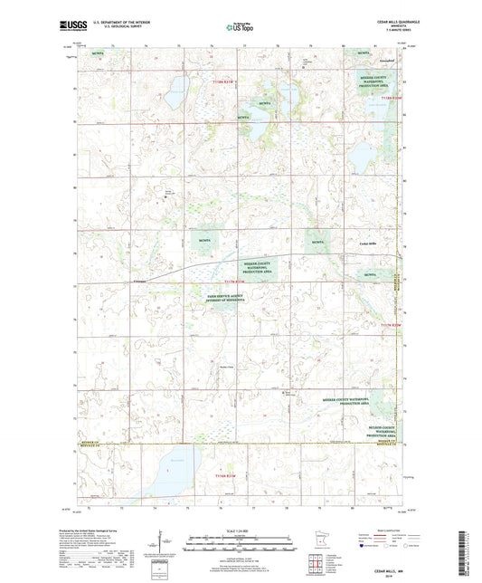 Cedar Mills Minnesota US Topo Map Image