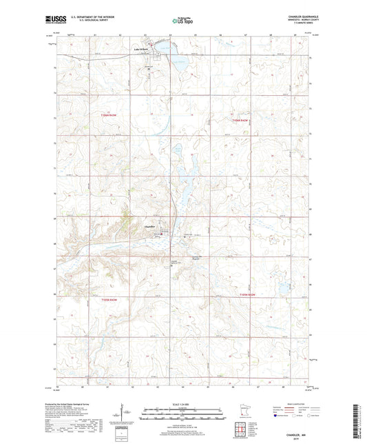 Chandler Minnesota US Topo Map Image