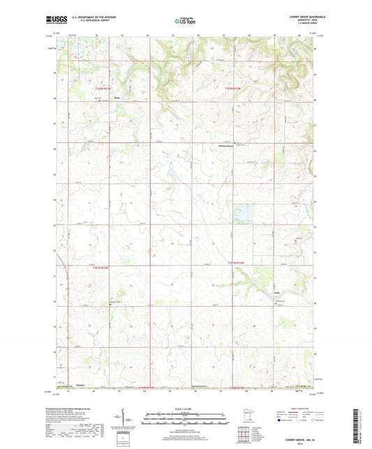Cherry Grove Minnesota US Topo Map Image