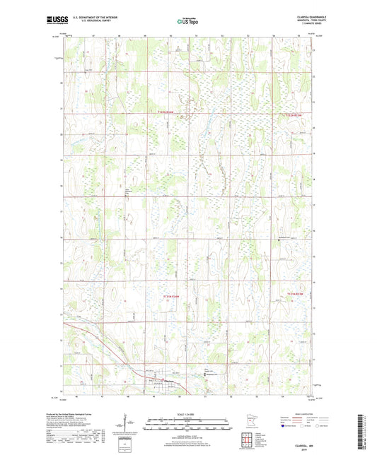 Clarissa Minnesota US Topo Map Image