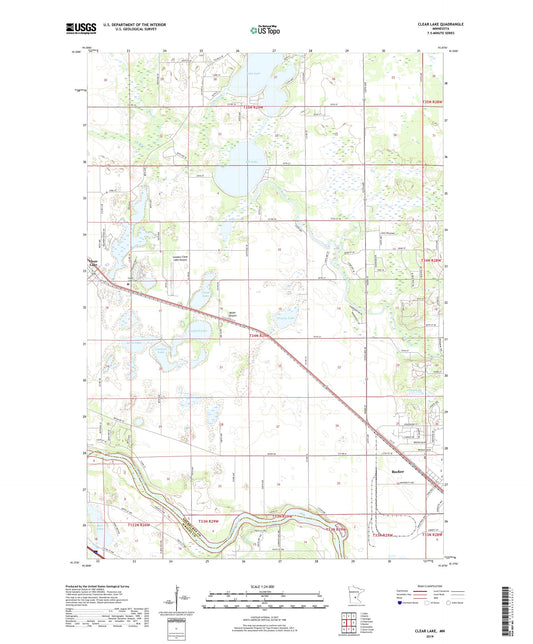 Clear Lake Minnesota US Topo Map Image