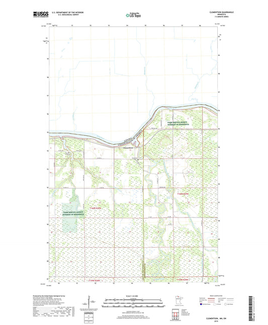 Clementson Minnesota US Topo Map Image