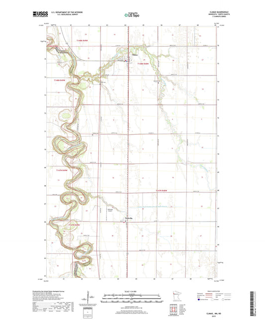 Climax Minnesota US Topo Map Image