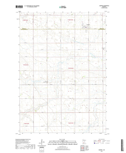Comfrey Minnesota US Topo Map Image