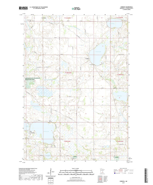 Cordova Minnesota US Topo Map Image