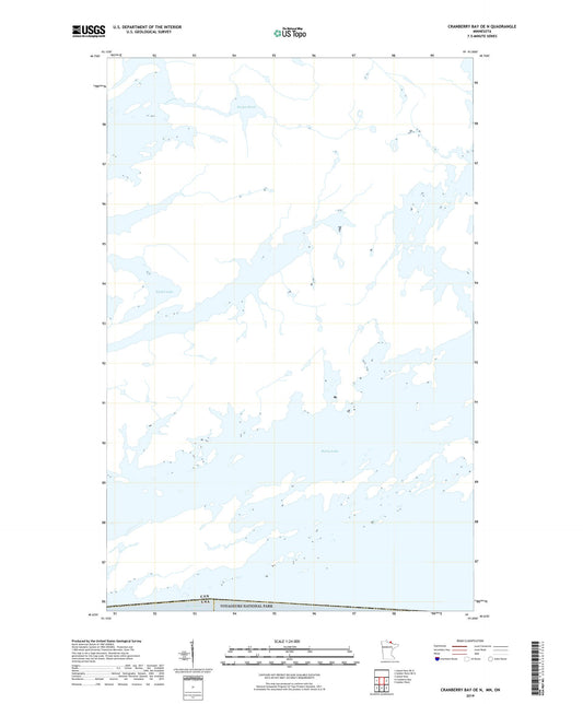 Cranberry Bay OE N Minnesota US Topo Map Image