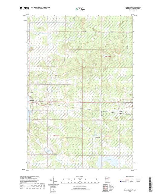 Cromwell East Minnesota US Topo Map Image