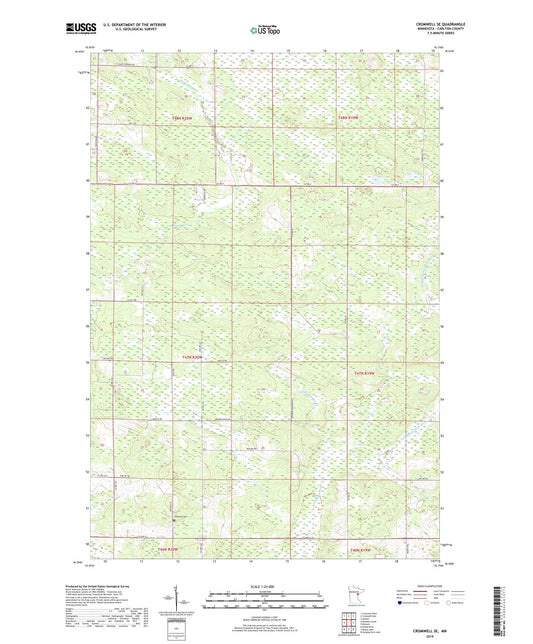 Cromwell SE Minnesota US Topo Map Image