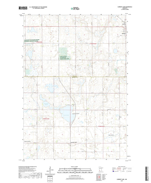 Current Lake Minnesota US Topo Map Image