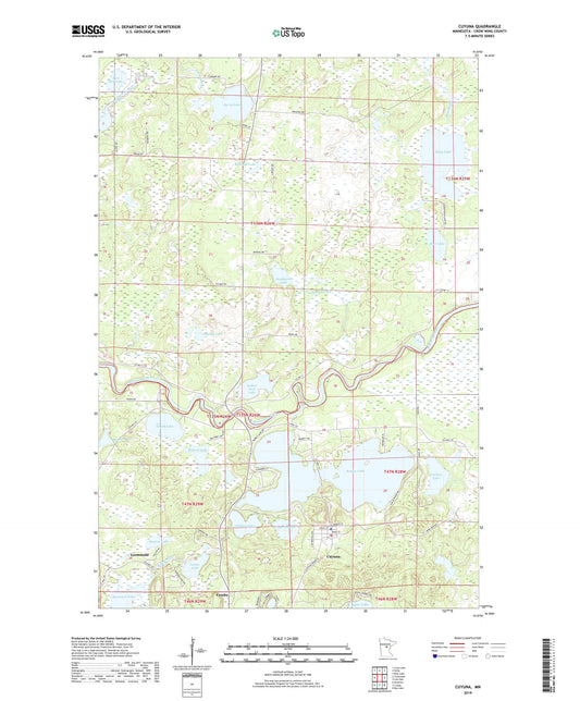 Cuyuna Minnesota US Topo Map Image