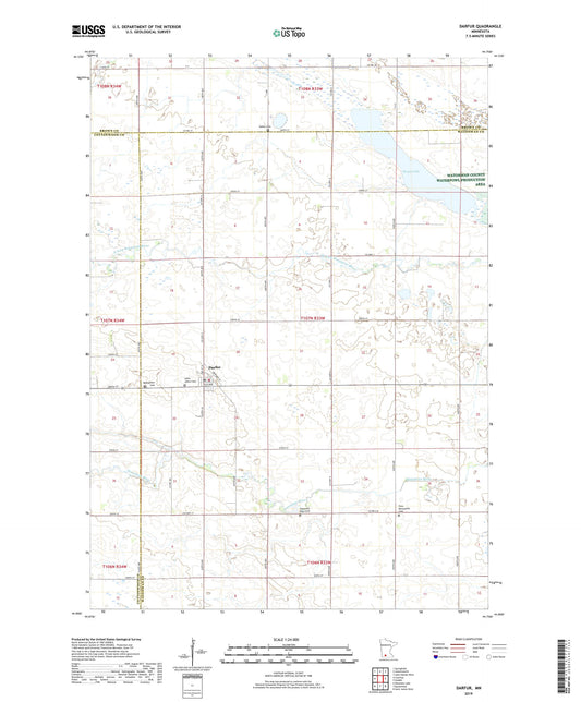 Darfur Minnesota US Topo Map Image
