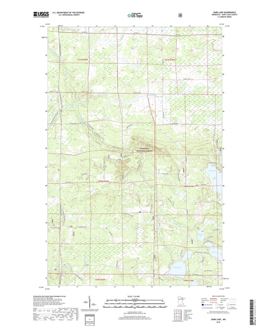 Dark Lake Minnesota US Topo Map Image