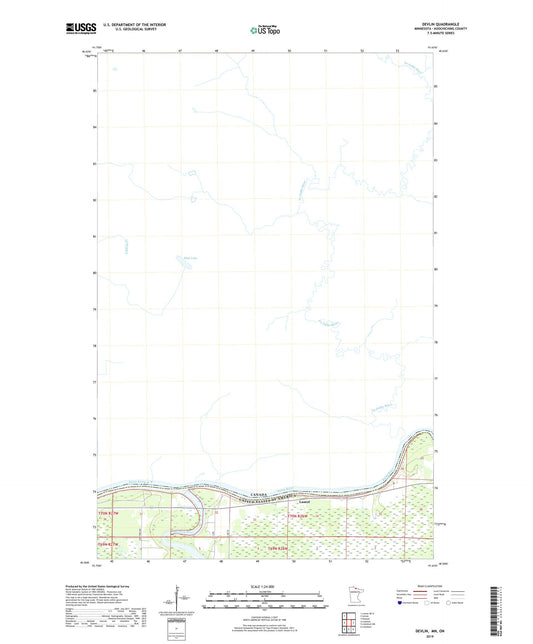 Devlin Minnesota US Topo Map Image