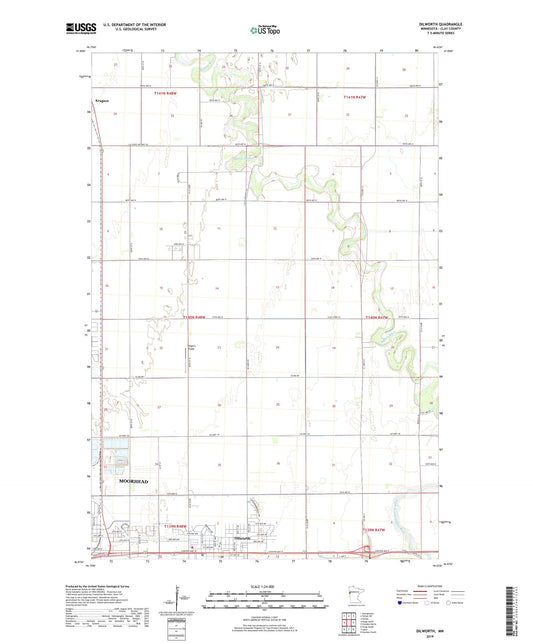 Dilworth Minnesota US Topo Map Image