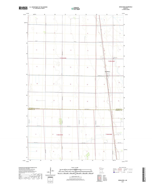 Donaldson Minnesota US Topo Map Image