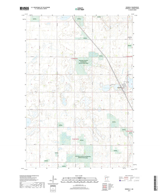 Donnelly Minnesota US Topo Map Image