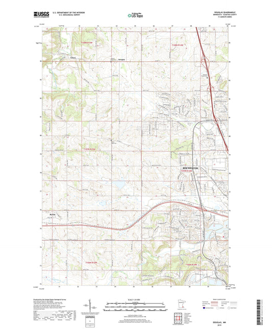 Douglas Minnesota US Topo Map Image
