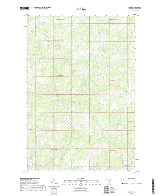 Duxbury Minnesota US Topo Map Image