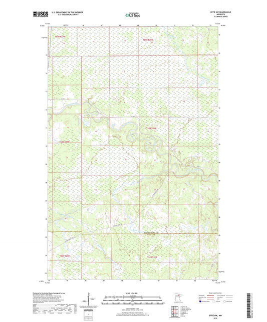 Effie NW Minnesota US Topo Map Image