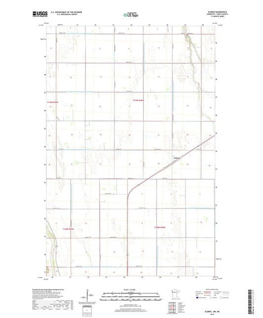 Eldred Minnesota US Topo Map Image