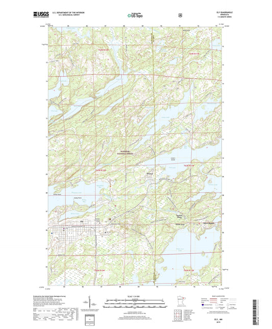 Ely Minnesota US Topo Map Image