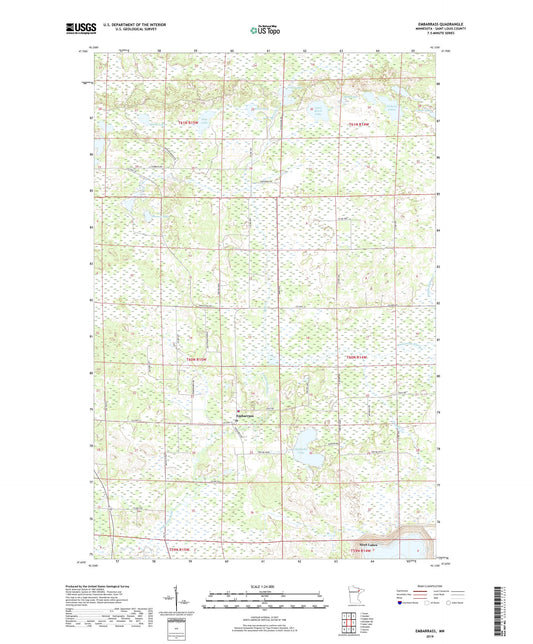 Embarrass Minnesota US Topo Map Image